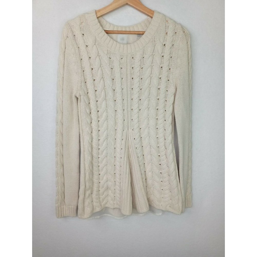 Cabi 3157 Women's Size Small Cable-Knit Sweater